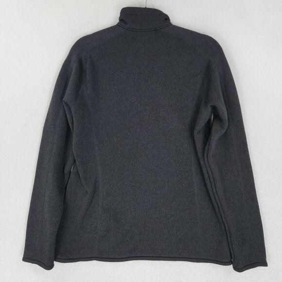 Patagonia Sweater Womens Large Black Half Zip Better Sweater Pullover Jacket - Picture 10 of 11